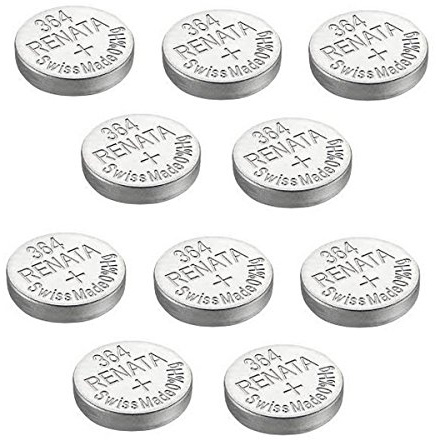 Renata - 10x Armbanduhren Batterien Silber Oxyd In Der Schweiz Hergestellt 0% Quecksilber Langlebig - Silber, 10 x 364 oder SR621SW oder AG4