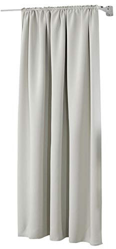 WOLTU Cortinas Opacas 1 Pieza Cortina Gruesa Térmicas Aislantes Moderno Decoración Ventanas para Dormotorio Habitacion Sala Salon 135x245 cm Crema
