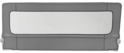 Safetots Bettgitter Grau, 100cm breit x 40cm hoch, Bettschutzgitter für Kleinkinder zur Sicherheit, sicheres Kindergitter für Betten