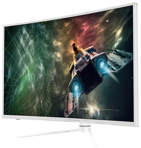 Monitor de 38,5 Pulgadas, Pantalla para PC(QHD 165 Hz, 1 ms, HDR 400, 2560 x 1440, VA, 350 CD/m2, 99 % sRGB, 16:9, Antiparpadeo, DP & HDMI, AMD FreeSync, PIP/PBP, Soporte ajustable en altura), Blanco
