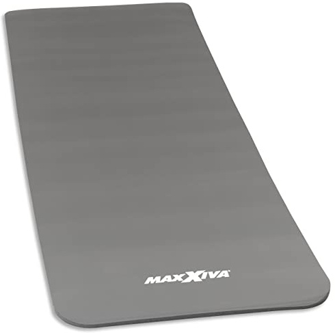 MAXXIVA® Yogamatte - 190x60x1,5 cm oder 190x100x1,5 cm, mit Tragegurt, Phthalatfrei, Rutschfest, Farbwahl - Gymnastikmatte, Fitnessmatte, Sportmatte, Trainingsmatte, Übungsmatte