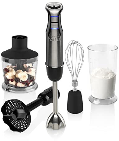 ETA Stabmixer Tasso I 600 W I Turbo Stufe I Schneebesen I Mixbecher I Zerkleinerer I Kartoffelaufsatz