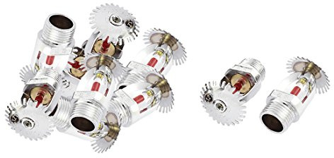 Ruilogod Ampoule Rouge Fil de l'eau de pulvérisation d'extincteurs automatiques tête 21mm Dia de Ton Argent