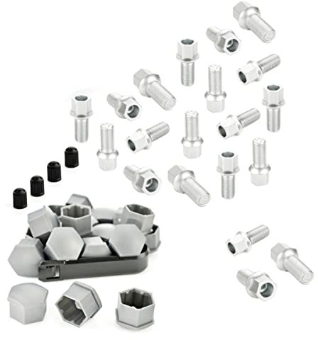 LST 20x Radschrauben Kugelbund M14x1,5x27 Abdeckkappen A1 A2 A3 A5 A7 A8 Q2 TT