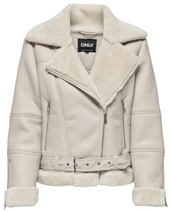 ONLY Dam Onlagnete Faux Leather Biker JKT Cs OTW bikerjacka, Pimpsten, S