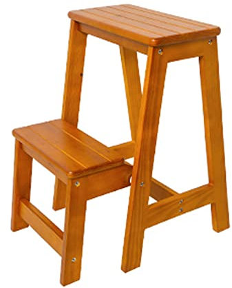 Escabeau Portable, échelle Pliante en Bois, escabeau à 2/3 Niveaux, échelle de Rangement Multicouche, escabeaux à Double Usage pour la Maison, la Cuisine, la bibliothèque