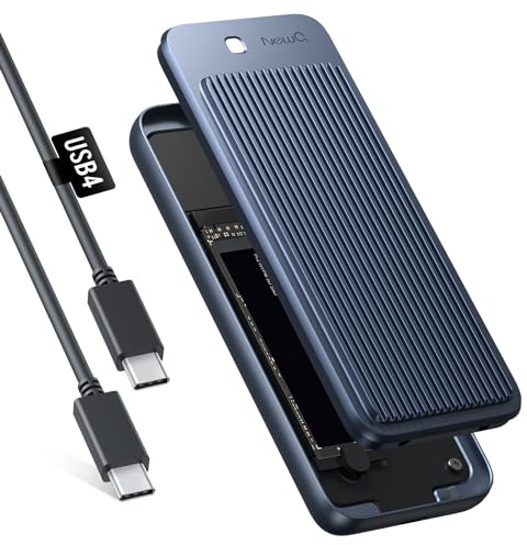 NewQ Boîtier SSD M.2 USB 40 Gbps sans entretien : lecteur adaptateur SSD NVMe PCIe de type C USB 4.0 compatible avec MacBook Thunderbolt 4 | 3 | USB 3.2 Gen 2 x 2 | 3.0