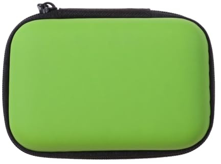 QXPDD Étui de Transport pour écouteurs,Sac de Rangement de Voyage pour appareils électroniques,étui de Chargement pour Articles divers,Sac à Fermeture éclair,Organisateur de Protection de câbles,Vert