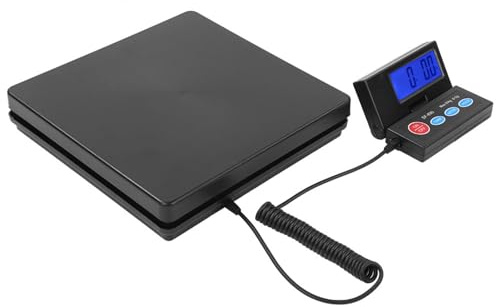 Cocoarm Digitale Postpaketwaage, 50 kg Kapazität mit 2g Genauigkeit, Tragbare Versandwaage mit EU-Netzteil