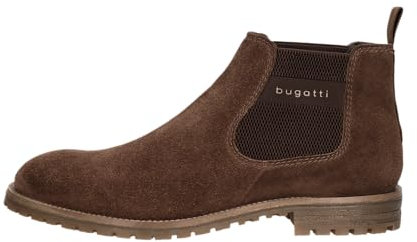 bugatti Herren Chelsea Boots, Männer Stiefeletten, Wechselfußbett,uebergangsstiefel,Schlupfstiefel,flach,Stiefel,Dunkelbraun (6100),42 EU / 7.5 UK
