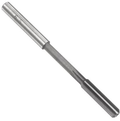 uxcell Chucking Reamer 6.5mm, H7 HSS Lathe Machine Reamer 6 Straight Flutes, Round Shank Milling Cutting Tool, Metric Reaming Drill Bit for Stainless Steel Metal Hole
