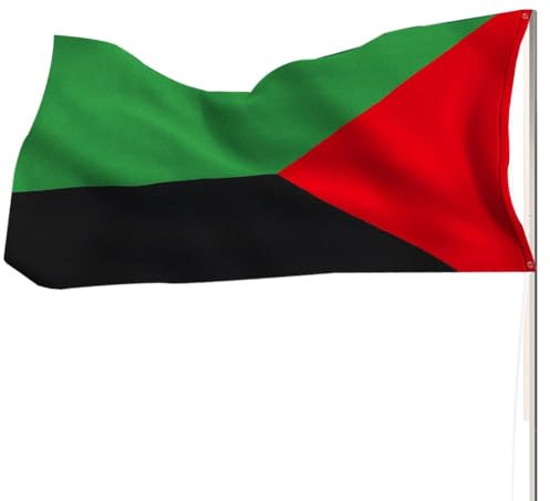 Drapeau Martinique France 5 x 3ft/150x90 cm Drapeau de l'indépendance de la Martinique Grand Couleurs Vives Polyester Avec œillets en Métal Célébrations Extérieur Intérieur