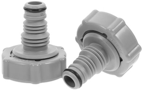 Milisten 2pcs Swimming Pool Vacuum Hose Adapter, Grey 32 Mm Connector for P6H1419, Durable Pe Material, Easy to Use, Leak-Proof, Ideal for Pool Drainage and Water Pipe Connections