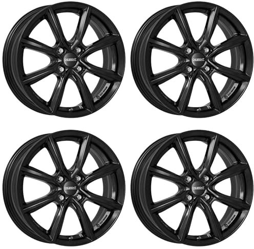 4x Dezent Felgen Alufelgen TN black 6.0Jx15 ET32 4x108 kompatibel mit Opel Corsa
