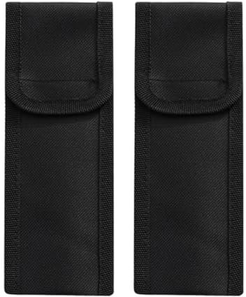Lot de 2 étuis à couteaux - étui de poche & ceinture en tissu pour couteaux de camping et randonnée (sans couteau) - protection optimale et facile à transporter,etui couteau,couteau de poche pliant