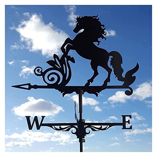 XINYUNFEI Wetterhahn Metall für Garten Metall Weathervane Steel Wetterflücher for Den Außenbereich Mit Dachmontage-Dächer for Farm Yard