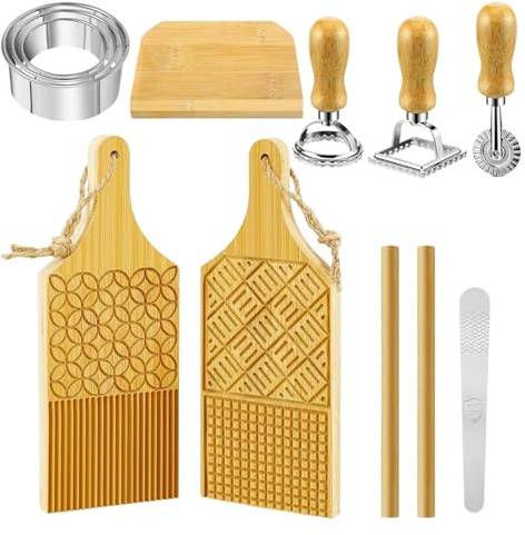 Manual Pasta Maker Board Set 12pcs Pasta Cutter Set Dumpling Maker Mould Ravioli Stamp Maker Cutter, Ravioli Cutters Mold Multipurpose Baking Accessories for Wontons Dumplings Desserts