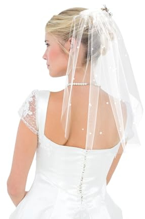Bride Veil, Hen Party Veil, Hen Do Veils, Short Bridal Veils for Women and Brides, Bridal Wedding Decorations for Weddings