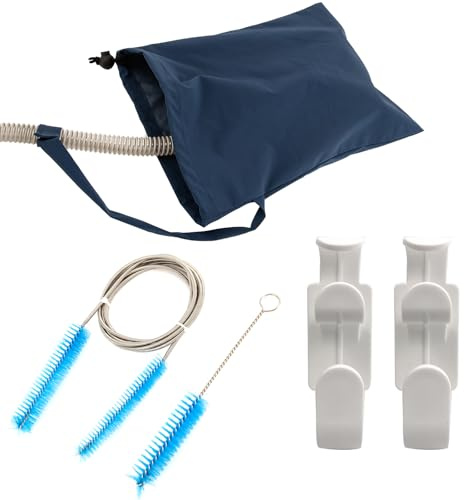 CPAP-Reinigungsset für ResMed,Löwenstein,Philips,Enthält CPAP Schlauchbürste, CPAP Schlauchhalter und CPAP Maske Staubbeutel, Zubehör zur Reinigung und Pflege bei Schlafapnoe Gerät