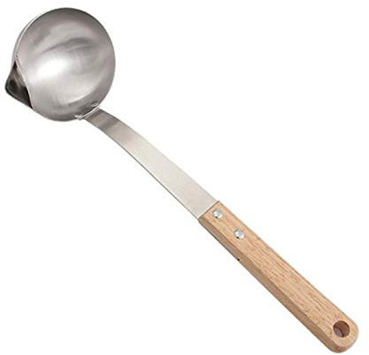 Teaspoons Stainless Steel Scoop Filter Grease Spoon Colander Spoon Soup Oil Separation Cooking Colander Tools Home Kitchen Gadgets Spoons for Home, Kitchen (Color : A)