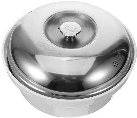 Vaporera Multiusos para Microondas de Acero Inoxidable, Plata