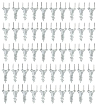 Fuhjythy 50PCS Seamless Nails Double-Headed Screw Solid Wood Baseboard Seamless Nails Foot Line Special Nails Easy Install Easy to Use
