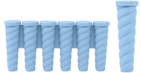 Ensemble de moules à glace en silicone pour fêtes et rassemblements faciles à démouler 6 cavités et glaces individuelles Moules à crème glacée Outil d'interaction parent-enfant