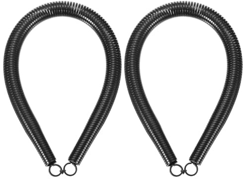 sourcing map 2 piegatubi a molla in PVC, diametro esterno 22,2 mm, lunghezza 520 mm, molla piegatubi per tubi in casa idroelettrica, nero
