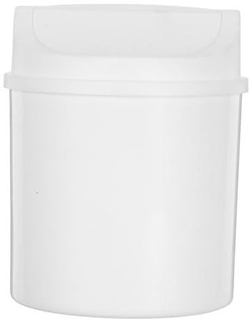 CONGARTENO Mini Poubelle De Bureau Poubelle Moderne Avec Couvercle Blanche Plastique