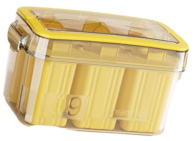 BUBEFSKD Moule De Cuisson avec Couvercle Résistant Éclaboussures Moules À Sucettes Glacées en Plastique 9 Compartiments Conception Anti-Fuite Sûre Moules Glaces Faits La Main