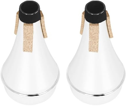 Toyvian 2pezzi Sordina Dritta Per Tromba in Plastica Sostituzione Per Parti Della Tromba Leggera Portatile Per Esercitarsi in Silenzio Negli Appartamenti