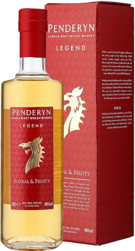 Penderyn Legend, Single Malt Welsh Whisky Dragon Range - 41% ABV, 70cl, Award Winning, Presented in Premium Gift Box, Crafted in Wales