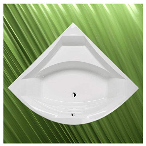Eckbadewanne ROSANA 150x150x49cm, weiß, mit Styroporträger, Ablaufgarnitur und Sifon