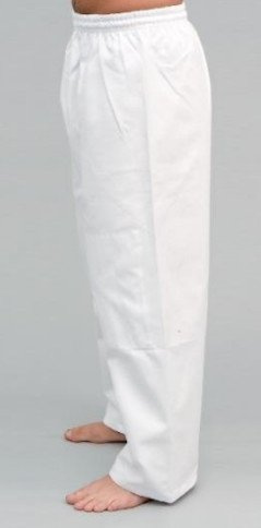 S.B.J - Sportland Baumwollhose/Kampfsporthose/Judohose mit Knieverstärkung weiß, 170 cm