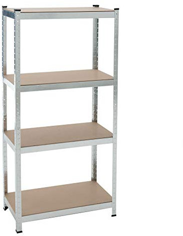 ESTEXO Steckregal 160x80x40 cm 320 kg 4 Böden Lagerregal Werkstattregal verzinkt
