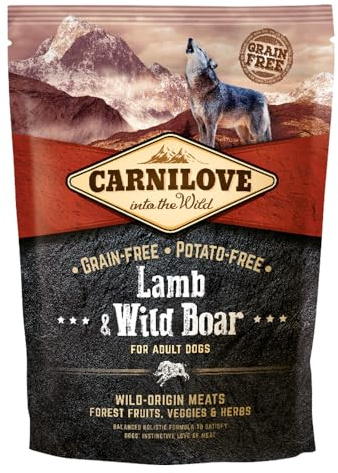 CARNILOVE Adult Lamb & Wild Boar Grain Free Dry Dog Food 1.5kg
