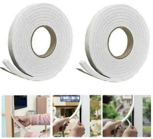 Foam Weather Strip Draught Stop, SELF Adhesive Door Window Seal Tape Insulation