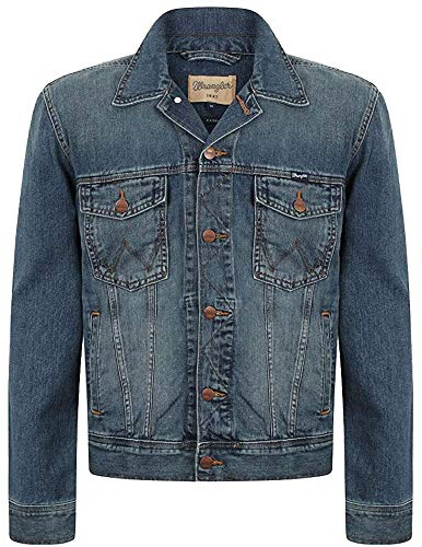 Wrangler Classic Jacket, Chaqueta Vaquera Hombre, Azul (Mid Stone 14V), XXX-Large