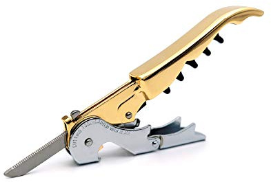 Pulltap's Original Slider 900 Korkenzieher Weinschlüssel Flaschenöffner (Oro - Gold 24K Flash Gold)