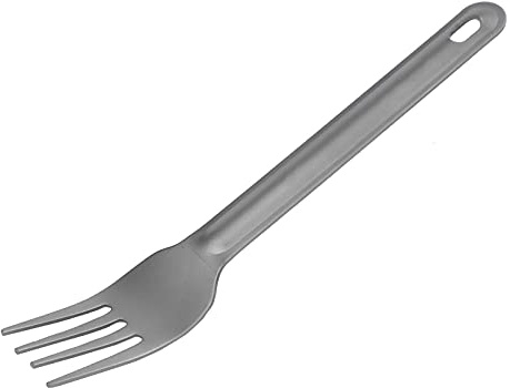 Lightweight Camping Utensils Titaniums, Picnic Flatware Set, Travel Utensils Camping Silverware with Spork/Spoon Metal Cutlery Set for Outdoor Camping(Titanium Fork)