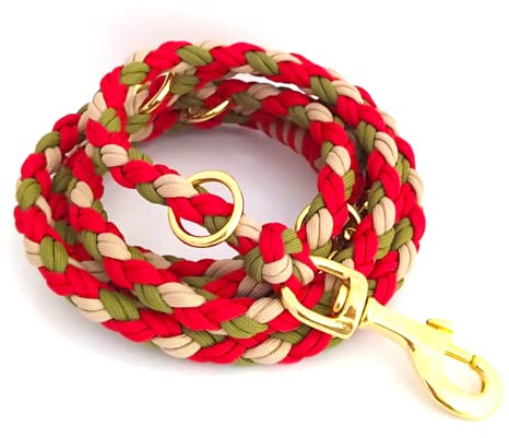 Paracord Leine, Hundeleine, verstellbare Führleine, verschiedene Längen und Karabiner wählbar