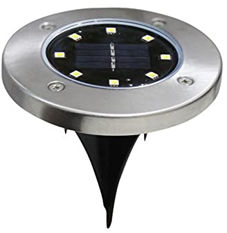 Solar Led Underground Light--Solar Lawn Lamps Yard Night Light Buried Solar Garden Light IP65 Waterproof Outdoor PathWay Floor Under Ground Spot Lamp ( Emitting Color : 16Leds Warm , Wattage : 2Pcs )