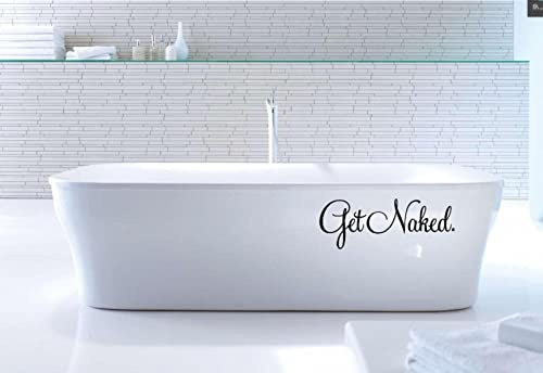 Funny Sign Vinyl Poster Bathroom Wallpaper Bathtub Decal Cleaning Washroom Sticker Removable Mural S-344-white,M 42x16cm