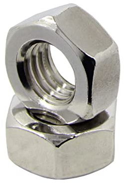 5 Stück Sechskantmuttern M16 DIN 934 ISO 4032 Edelstahl A2 - Schraubenmuttern Edelstahlmutter A2 rostfreie Muttern V2A I DIOS24®