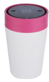Circular & Co Pre 2026 (Previous Generation) Reusable Coffee Cup - 8oz/227ml - 100% Leakproof & Lockable - Push Top, One Hand Open, 360 Drinking - Recyclable - BPA Free - Dishwasher Safe