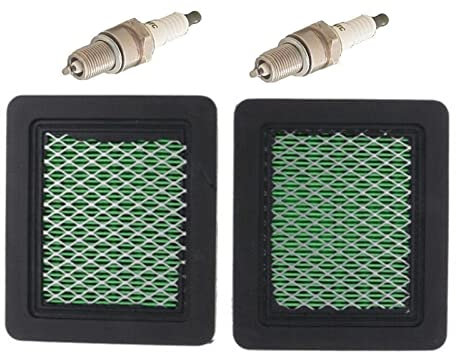 XEBRAD Luftfilter Zündkerze GC135 GCV135 GCV160 GCV190 Motoren 2X Luftfilter 2X Zündkerze Rasenmäher-Zündkerze