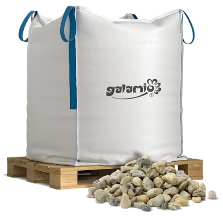 Buntkies Zierkies Edelkies Gartenkies Quarzkies Dekosteine Ziersteine Kieselsteine Flusskiesel Steine Kies Bunt 8-16mm 500kg BigBag / 1 Palette