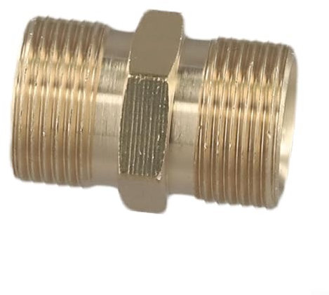 Gdfnmogo Connecteur de tuyau M22 mâle pour nettoyeur haute pression Construction en laiton massif Double joint de câble intérieur de haute qualité Performance Diamètre extérieur 22 mm