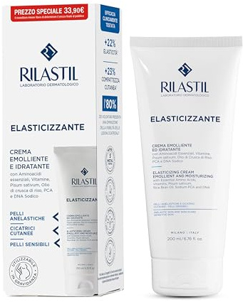 Rilastil Elasticizzante Crema Special Price, Trattamento Quotidiano Tonificante, Idratante ed Emolliente con DNA Sodico, Amminoacidi Essenziali e Vitamine, 200 ml