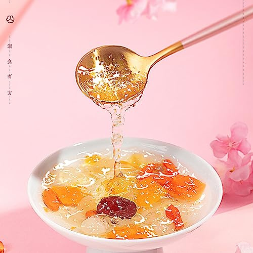 HELLOYOUNG 15g*10 Tisana con gomma di pesca Gleditsia Snow e Nido d'uccello Un alimento verde dal profumo delizioso Ricca di colloidi esalta la luminosità della pelle Tè e tisane